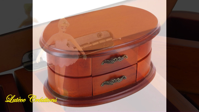 Caja De úsica Para Joyas / Joyero Usical De Adera Con Bailarina
