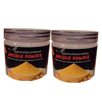 Amchur Powder Dry Mango 1+1 Combo 200g x 2 Hand-Ground, Authentic, Aromatic | Mahamandaleshwar Traditional Spice