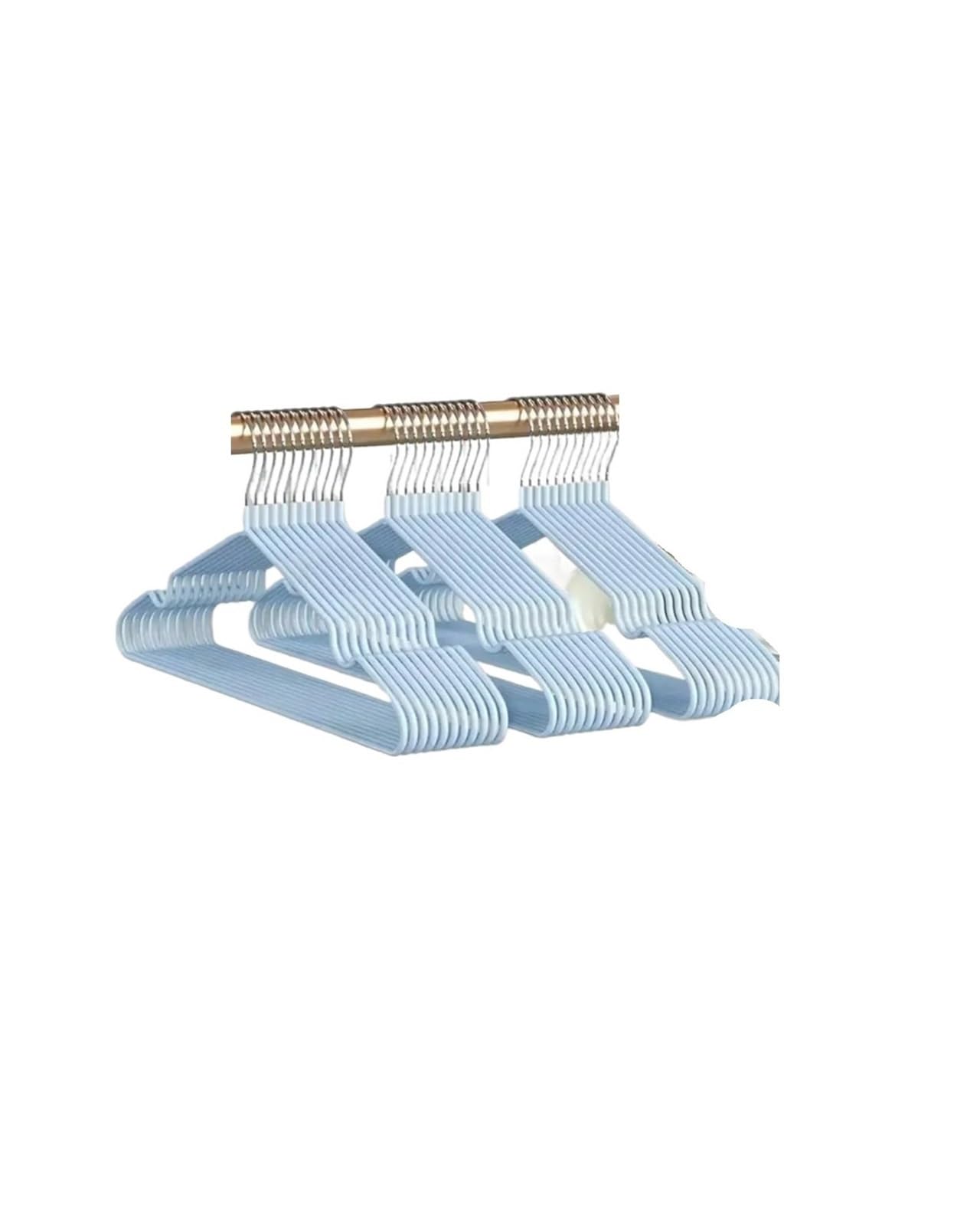 10pcs- No-slip Clothes Hangers, Racks, Household Space Saver Of Bedroom(Blue)