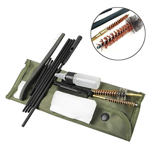 BigTron Nylon Brosse Cleaner Chasse Tige de Nettoyage pour Fusil Accessoires pour Armes à feu Outils de Nettoyage Chasse Portable 22 22LR. 223 et 556 Kit de Nettoyage, 60 Morceau/Set – Image 4