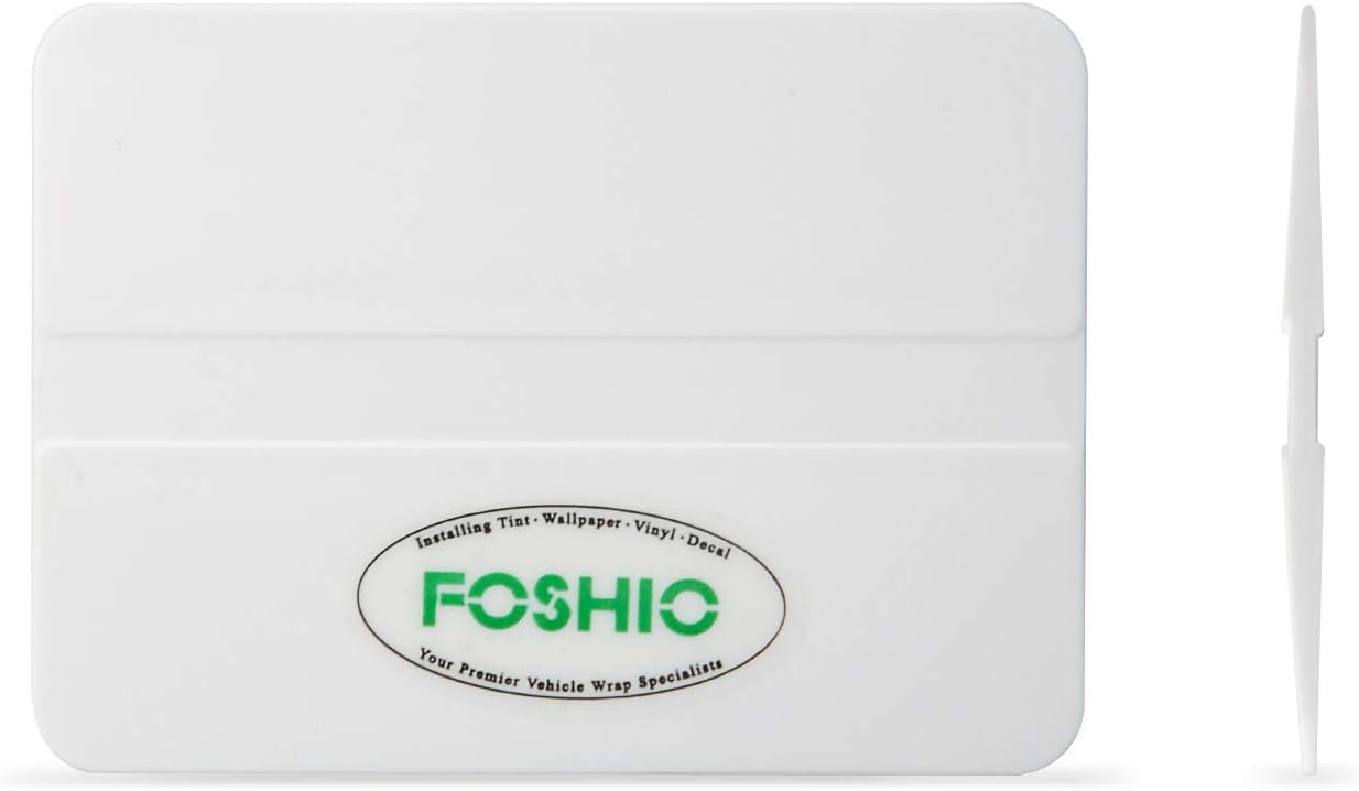 FOSHIO 4 Pack Professional Car Vinyl Applicator Tools 4 Inch Economical Squeegee for Window Tinting, Vinyl Decals, Sign Making, Vinyl Film Installing - White PP Plastic Scraper : Automotive