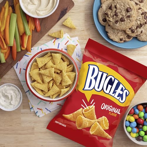 By The Cup Bugles Original And Nacho Cheese Crispy Corn Snacks thumb #2