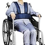[LOSCHEN] チョッキ着車椅子固定ベルト 調節可能車椅子シートベルト 通気性 転倒防止 安全操作が簡単 高齢者 介護用 ベルト 身体障害の介護に適用される（ダークブルー）