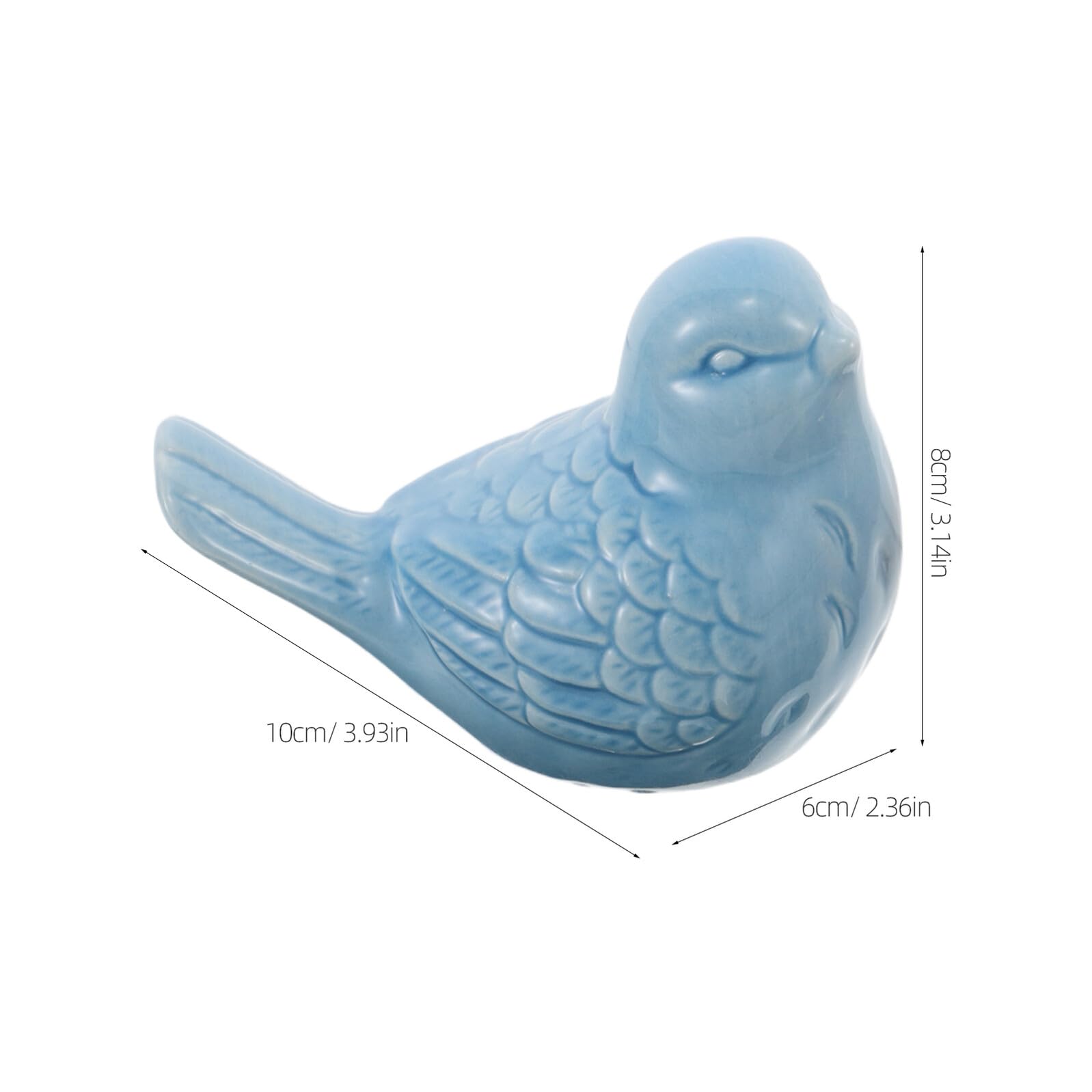 4pezzi Statuine in Ceramica di Piccoli Uccelli Miniature di Animali per Decorazioni da Giardino Ornamenti da Fioriera in Miniatura Piccoli Ornamenti da Collezione per Uccelli