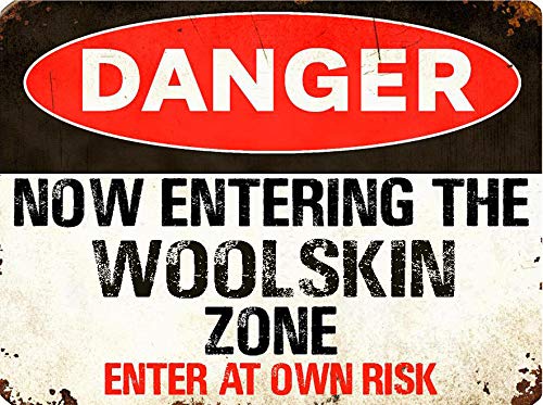 ANY AND ALL GRAPHICSWOOLSKIN Danger You are Entering Zone Rustic Vintage Look 6" Wide Decal Bumper Sticker for use on Any Smooth Surface