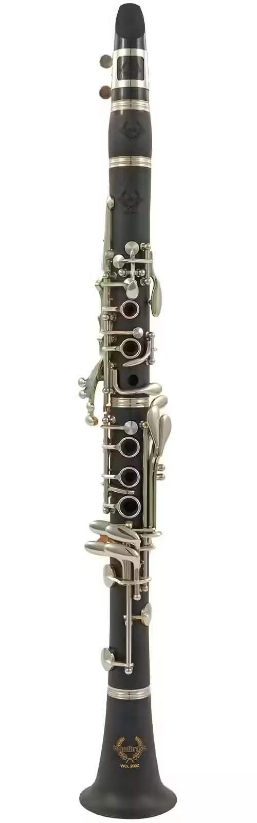 WOODBRASS WCL200C Clarinette en Ut Débutant 17 Clés Système Boehm - Corps ABS Léger, Son Clair & Facile - Instrument Prêt à Jouer avec Étui, Bec & Accessoires Inclus
