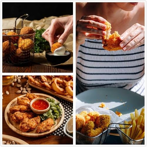 LPG-Gas-Fritteuse aus Edelstahl, 2 l, für gewerbliche und private Nutzung, verstellbare Feuerkraft, inklusive Körben und Deckel, perfekt für Chips, Donuts, Fisch, leicht zu reinigen, 10 Stück – Bild 8