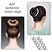 70 Packs Spiral Bobby Hair Pin Spin Pin, YuCool Non-Scratch Round Tips Spiral Hair Clip Spin Clip, Twist Screw Hair Pins for DIY Hair Style (Black, Rose Gold)