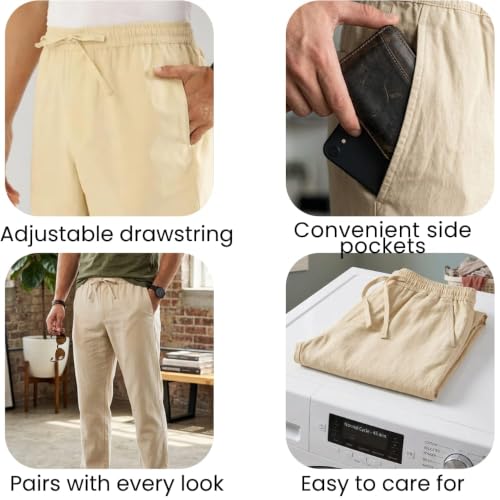 DIGITAL SHOPEE Men Beige Pants - Image 4