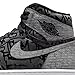 Nike Jordan Men's 1 Retro High OG Rebellionaire Blk/Wht-Particle Grey (555088 036) - 9