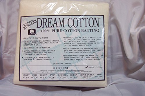 Quilter's Dream Cotton Batting- Natural Request Thin Loft- Twin