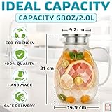 Zoom IMG-1 caraffa in vetro borosilicato con Zoom IMG-1 caraffa in vetro borosilicato con