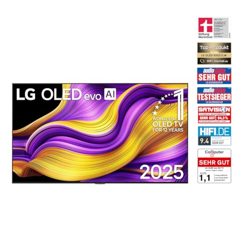 LG OLED65G57LW TV 65 Zoll (165 cm) 4K OLED evo AI TV (α11 Gen2 4K AI Prozessor, webOS 25, 120Hz (VRR bis zu 165Hz)) [Modelljahr 2025]