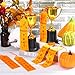 Mindsoft 200 Pcs Thanksgiving Turkey Trot Award Ribbons Bulk 2 x 8 Inch Turkey Medal Ribbons with Card and String Thanksgiving Race Prizes Awards for Tournament Party Family