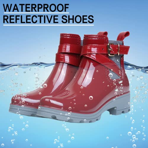 BORAMAX Tall rain Boots for Women and Waterproof Garden Shoes, Anti-Slipping Rainboots for Ladies Stylish Light Car Wash Footwear for Lawn Care, Gardening2