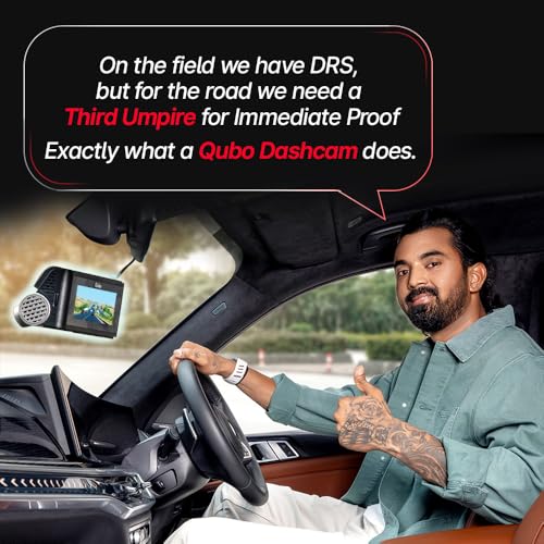 Image of Qubo Car Dash Camera Pro (with GPS Logger) Dash Cam | from Hero Group | Made in India | Full HD 1080p | Wide Angle View | G-Sensor | Wi-Fi | Emergency Recording | Supports Up to 256 GB SD Card