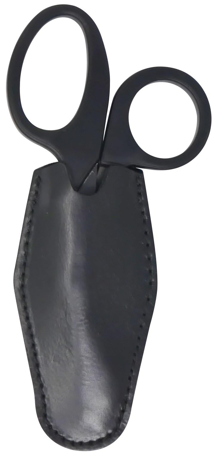 HipClip Handmade Leather Holster for Trauma Shears - Premium AMBIDEXTROUS clip-on EMT/Nurse trauma shears case - holster