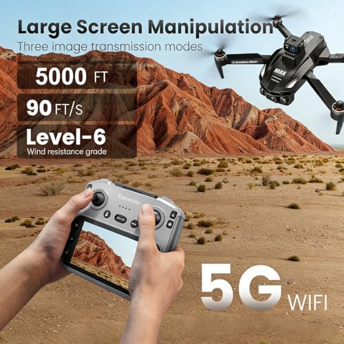Image of V168MAX Drones with Camera for Adults 4k, Black (3 Batteries)