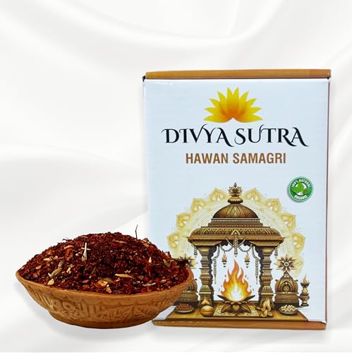 Divya Sutra Hawan Samagri for Pooja | Pure and Natural | 400g Mix...