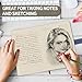 2 Pack Lined Journal Notebook for Women Men, A5 Hardcover Leather Journals with 400 Pages 80 GSM Thick for School Office Writing Business Travel, College Ruled Notebooks with Magnetic Buckle