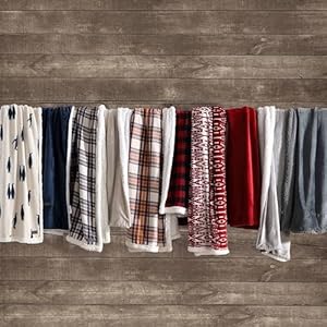 Eddie Bauer - Throw Blanket, Soft Fleece Bedding with Sherpa Reverse, Plush Home Decor (San Juan Red Clay, 50" x 60") Eddie Bauer Throw Blanket Soft Fleece Bedding with Sherpa Reverse Plush Home Decor San Juan Red Clay 50 x 60