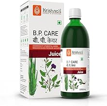 KRISHNA'S HERBAL & AYURVEDA Bp Care Juice -1000 Ml | Ayurvedic Way To Manage Bp & Cholesterol Level With Sarpgandha, Shankhpishi & 3 Natural Herbs