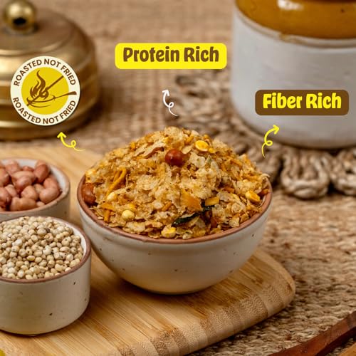Image of GO LIFE Namkeen Jowar,Ragi combo - (2x100 g) | Healthy Snacks for Weight Loss | Roasted not Fried, Protein-Rich, High Fiber, Zero Preservatives | Healthy & Tasty Snack | Gluten-Free Anytime Snacking