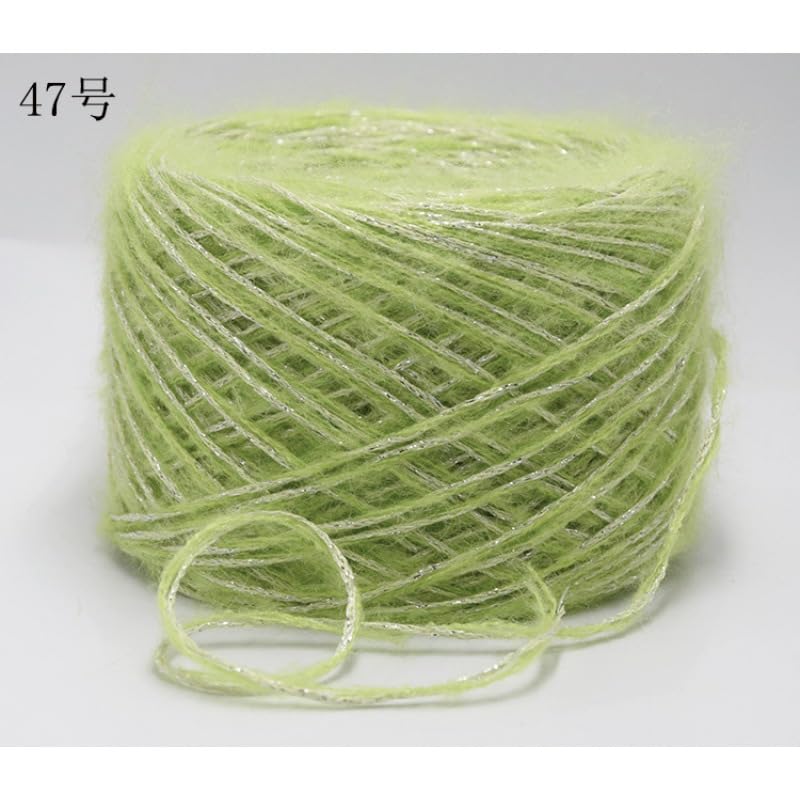 Hilo de lana de 200g verde multicolor supersuave para tejer ganchillo y telar 4