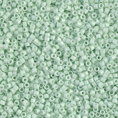 Miyuki Delica 11/0 Cylinder Seed Beads - Op Lt Mint - DB1496 5 Grams