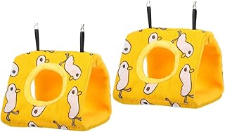 Balacoo 2 Pçs Ninho Casa Periquitos Tenda De Árvore Suspensa Triângulo Rede Rede De Pelúcia Gaiola De Pássaro Rede De Suspensão Rede De Pássaro Rede Suspensa Gaiola De Pássaro Rede De