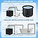 Ice Bath Water Chiller for Cold Plunge Tubs, 1/3 HP Upgraded Ice Bath Chiller with Pump, External Filter and Submersible Pump, 110V Cold Plunge Chiller for Home and Professional Use