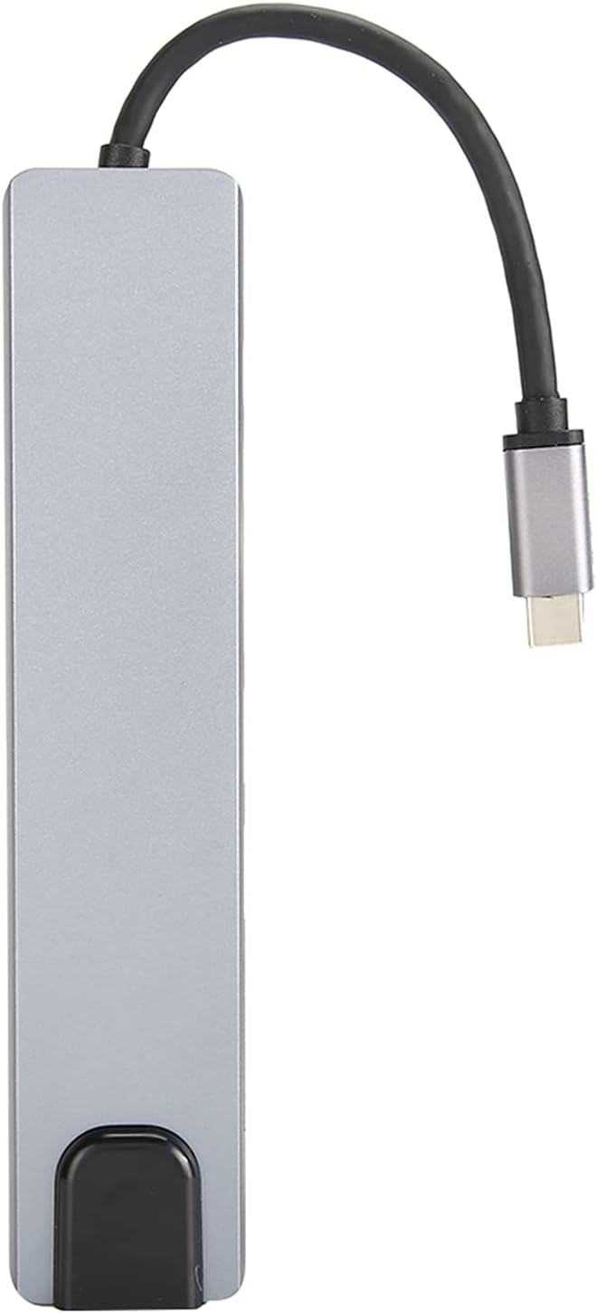 USB C Adapter with 4K, USB-C to Type-C USB 3.0 Hub RJ45 Ethernet Mini SDTF OTG Adapter
