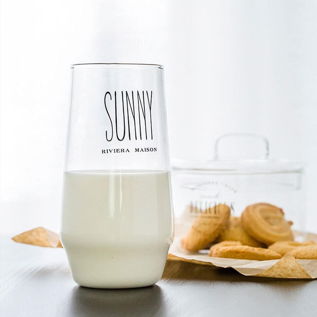 Drinking Cup Breakfast Cup Milk Cup Glass Household Soymilk Cup Juice Cup Yogurt Cup Water Cup Large Capacity Cup Home Coffee Mug