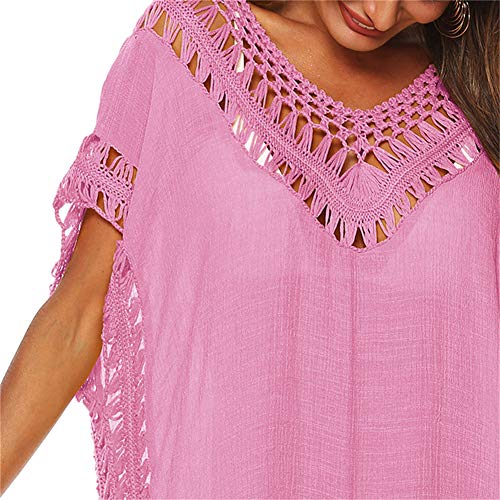 Image of Adisputent Womens Swimsuits Cover Ups Crochet Chiffon Beach Cover Bathing Suit Bikini Wear Coverups Dress