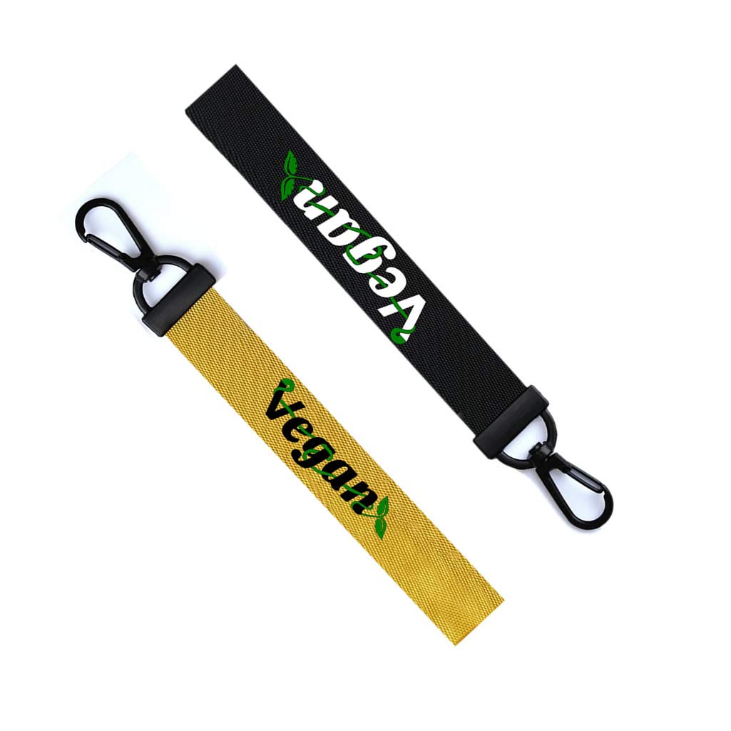 TENNER.LONDON VEGAN Key Tag key tag Luggage Tag Zipper Pull Keychain Bag VEGETARIAN Keyring