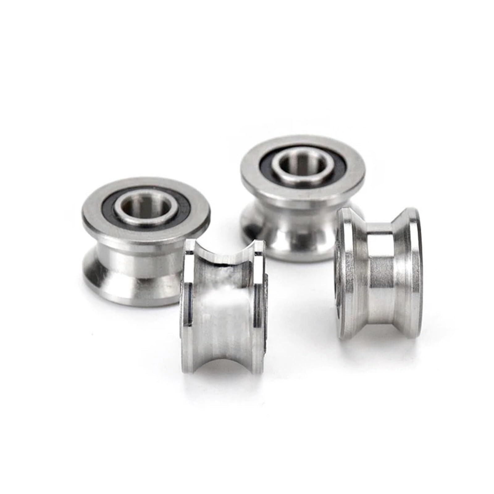 Abgedichtete Lager, 5 teile/los CNC TU22 8mm V/U Groove Pulley Lager T22 8 * 22,5 * 14,5 * 13,5mm V Roller Rad Kugellager TU-221 | T22
