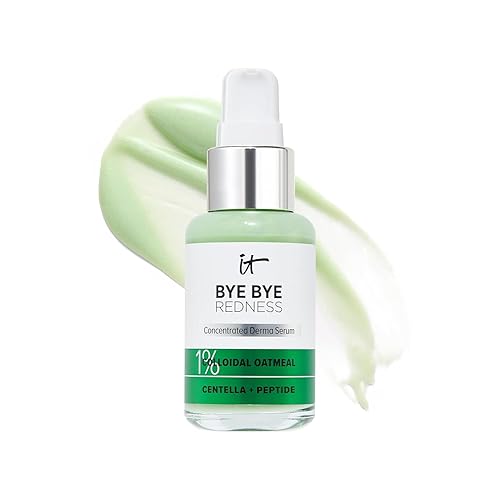 IT Cosmetics Bye Bye Redness Serum - Suero facial calmante e hidratante para la piel - Neutraliza instantáneamente el enrojecimiento facial - 1% de