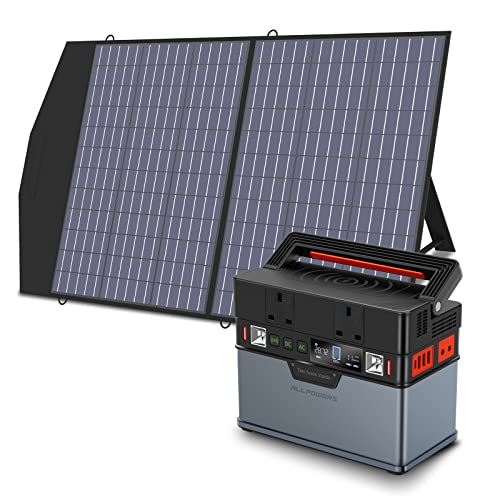 ALLPOWERS Portable Power Station 300W / 288Wh Solar Generator Camping Generator with 1x100W Foldable Solar Panel Included for Outdoors Camping Travel Fishing Emergency Power Supply Backup ALLPOWERS Portable Power Station 300W / 288Wh Solar Generator Camping Generator with 1x100W Foldable Solar Panel Included for Outdoors Camping Travel Fishing Emergency Power Supply Backup