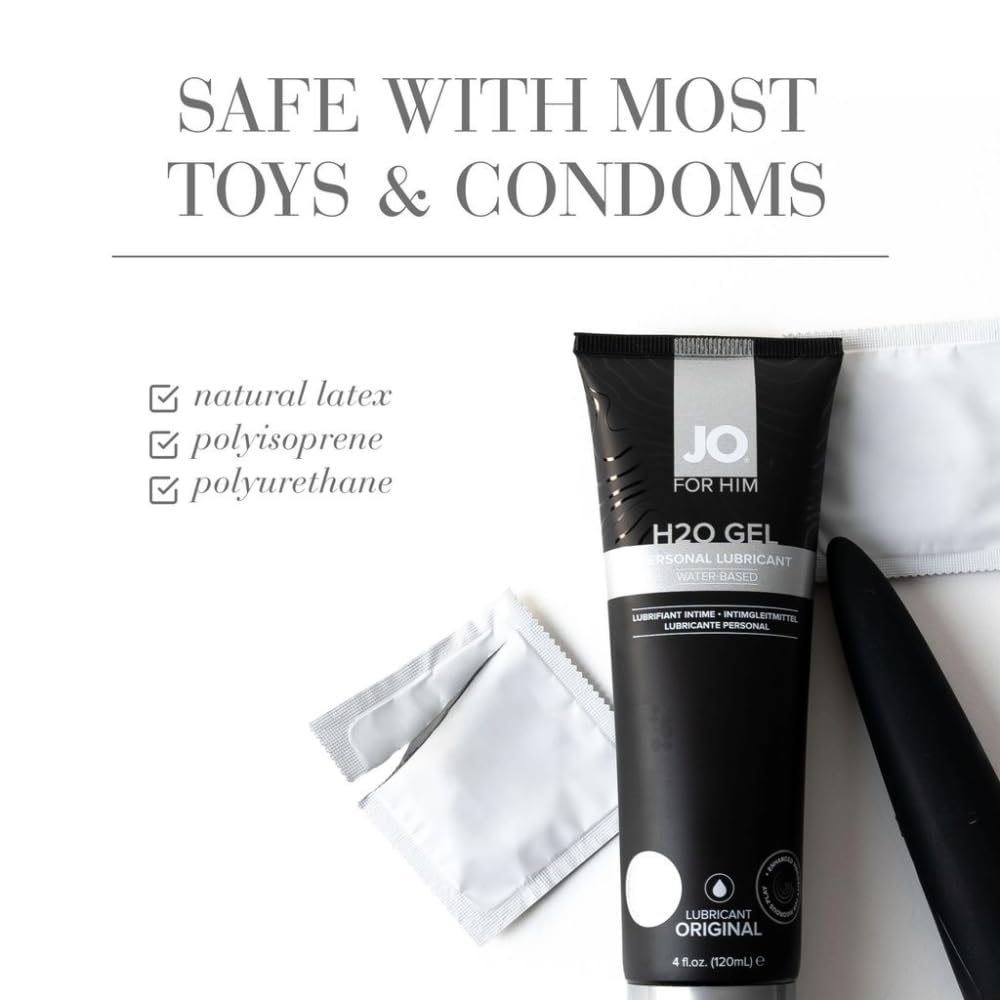 wearable remote vibrators JO H2O Original Water Based Personal Lubricant, 8 Ounce, Non-Staining, Easy  Clean, Toy & Condom Compatible main image 1