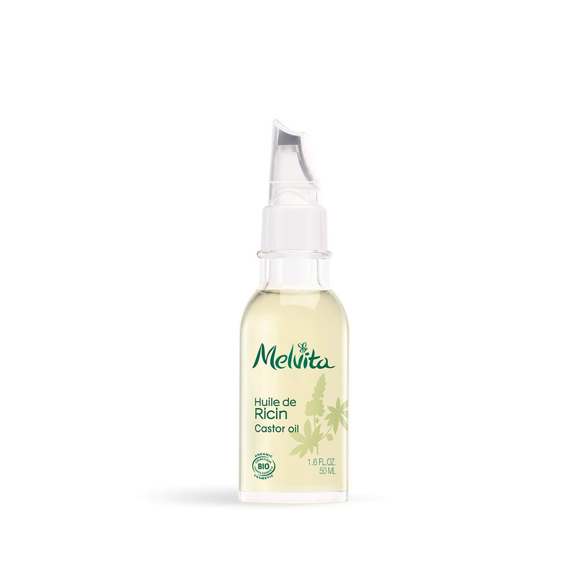 Melvita - Aceite de ricino Bio - Cuidado de las uñas, cutículas, pestañas y cabello - 100% Natural - Certificado Bio - Elaborado en Francia - Frasco 50 ml
