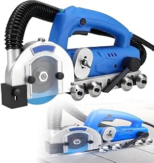 1200W Electric Grout Removal Tool with Vacuum - High-Speed 9000 RPM Tile Grout Cleaner, Deep Cleaning Machine for Floors & Walls, Includes S B, 220V, 1.2mm Nozzle