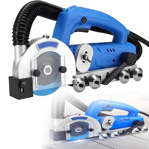 1200W Electric Grout Removal Tool with Vacuum - 9000 RPM