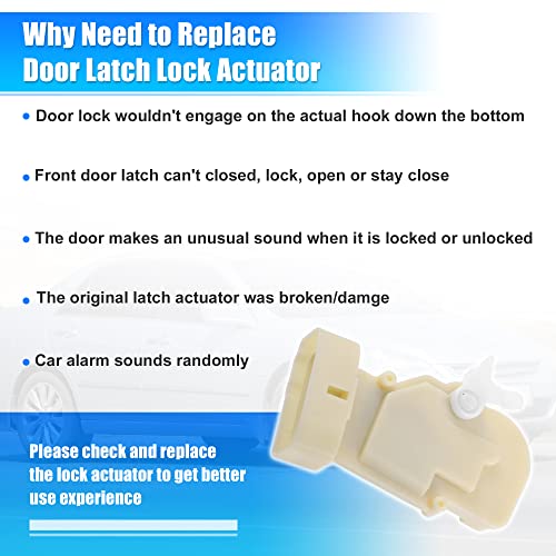 Image of X AUTOHAUX Front Left Side Door Lock Actuator Motor for Toyota Celica 2000-2005 69040-20550