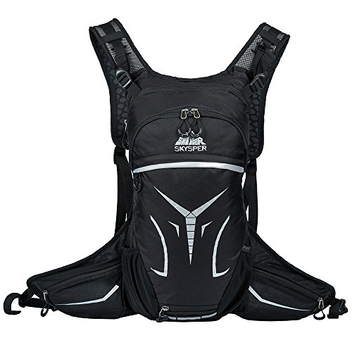 SKYSPER 15L Mochila de Hidratación de Ciclismo Hombro Impermeable Transpirable Reflectante
