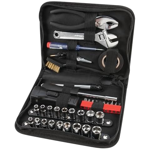 Performance Tool W1197 38 Piece Compact Tool Set with Zipper Case Cover