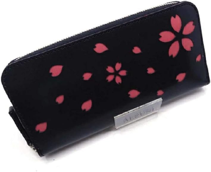 Amazon.co.jp: [アルズニ] 桜 型抜き 革 FRF スマート 財布 日本製