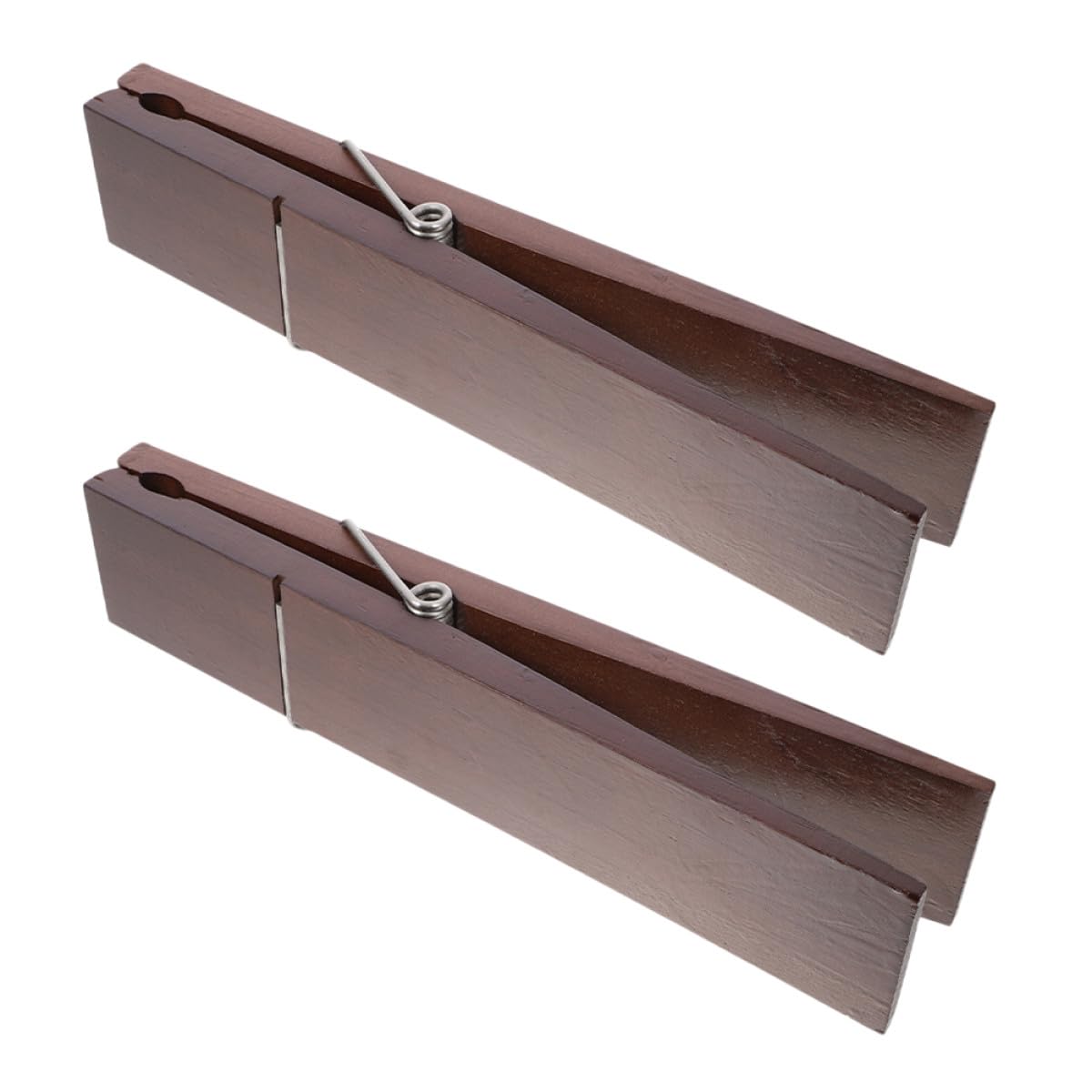 Housoutil Ganchos de Pared para Colgar Toallas de Baño 2 Piezas Pinzas de Madera Grandes 12 Pulgadas Diseño Extraíble para Uso Diario