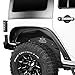 u-Box Jeep Wrangler JK Front and Rear Inner Fender Liners for 2007-2018 JK JKU Unlimited High Strength Steel Design (Black, 4pcs)