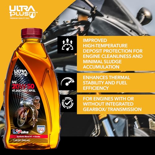 Aceite para motor ULTRA 1PLUS 20W-50 Synthetic Blend 6 Quarts miniatura 4
