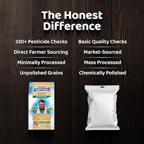 Image of DeHaat Honest Farms Pesticide Free Unpolished Moong Dal 500 GM (Pack of 2)